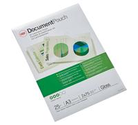 GBC Laminierfolien A3 75 mic, Robuste Laminiertaschen im 25er Pack, Glänzend, Tr