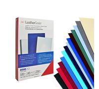 GBC - CE040045 - Copertine LeatherGrain - A4 - 250 gr - verde scuro goffrato - GBC - conf. 100 pezzi - 26997 - Conf. da 1 Pz. - CE040045