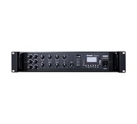 AMPLIFICATORE PROFESSIONALE 100V 180W 6 ZONE MP3 BT CON 6 CASSE