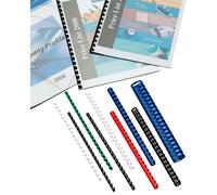 GBC CombBind Binding Combs, 8 mm, 45 Sheet Capacity, A4, 21 Ring, Blue, Pack of