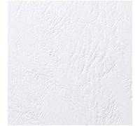 GBC - 100 copertine leathergrain 250gr a4 bianco goffrato
