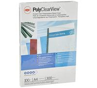 Copertine per rilegatura PolyClear View PPL 300 mic. NEUTRO OPACO (100 Pz)