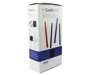 GBC Dorsi plastici 21A 12mm 100pz - Nero - 4028177