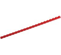 GBC Dorsi plastici 21A 12mm 100pz - Rosso - 4028217