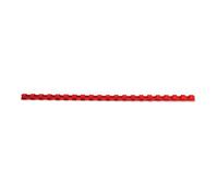 GBC Dorsi plastici 21A 8mm 100pz - Rosso - 4028214