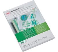 GBC - Pouches per plastificatrici a caldo 2x100 µm finitura lucida a4 21,6x30,3 cm conf. 100 pezzi- 3740306