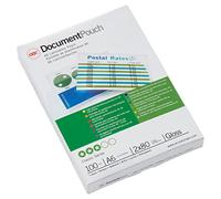 GBC Pouch Confezione da 100 Buste per Plastificazione a Caldo, con Finitura Lucida, in Formato A6, Spessore di 2 x 80 Micron, 111 x 154 x 2 mm, IB585067