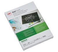 GBC Pouch Confezione da 100 Buste per Plastificazione a Caldo, con Finitura Opaca, in Formato A4, Spessore di 2 x 100 Micron, 216 x 303 x 2 mm, 3740491