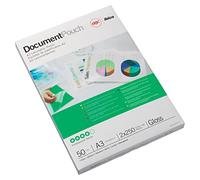 GBC Pouch Confezione da 200 Buste per Plastificazione a Caldo, con Finitura Lucida, in Formato A4, Spessore di 2 x 37.5 Micron, 216 x 303 x 2 mm, 3745103