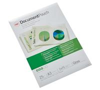 GBC Pouch Confezione da 25 Buste per Plastificazione a Caldo, con Finitura Lucida, in Formato A3, Spessore di 2 x 75 Micron, 303 x 426 x 2 mm, 3740486