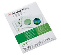 GBC Pouch Confezione da 25 Buste per Plastificazione a Caldo, con Finitura Lucida, in Formato A5, Spessore di 2 x 75 Micron, 154 x 216 x 2 mm, 3740483