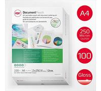GBC Pouches A4 250mci 100pz - Lucido - IB586040 - NUOVO