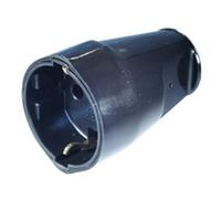 GBC - Presa Schuko + Bivalente 10-16a Volante Bianca - 22021350