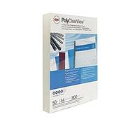GBC SP425800 Copertine per Rilegatura, Polipropilene, Confezione da 50, Trasparente