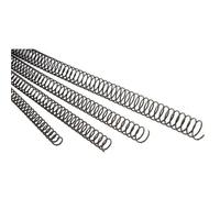 GBC SP905122 Spirali Metalliche da 22 mm, Confezione da 100, Nero