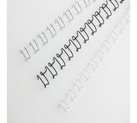 GBC Spirali metalliche MultiBind bianche 14 mm [100] (GBC IB165481 14mm White Wire Binders) NEW