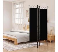GBCDSWBR Divisorio a 3 pannelli, colore nero, 120 x 200 cm, tessuto in | Pieghevole per risparmiare spazio, versatile come protezione dagli sguardi indiscreti