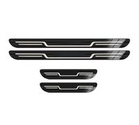GBEDIKMS 4 Pezzi Auto Listelli Sottoporta in Acciaio Inossidabile per Toyota Hilux 2005-2016, AntiGraffio Proteggere Striscia Car Styling Accessorio
