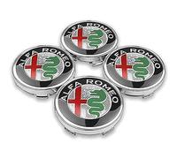 GBEDIKMS 4Pcs Coprimozzi Auto per Alfa Romeo Tonale SUV 2022+, Coprimozzi con Logo Coprimozzi Centrali Stemmi Decorativi Auto Accessori 60mm,B