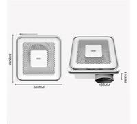 GBEVAUEIO Aspiratore Estrattore 30 * 30 cm Tipo di Finestra Potente Ventilatore di Scarico Muto Bagno Cucina Domestico Ventilatore di Scarico Fumi Ventilatore di Ventilazione del Bagno Silenzioso