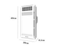 GBEVAUEIO Aspiratore Estrattore 30 * 60 cm Illuminazione Aspiratore Bagno integrato Riscaldatore a soffitto integrato Ventilatore for bagno Riscaldatore Ventilatore Silenzioso