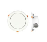 GBEVAUEIO Aspiratore Estrattore Ventilatore di scarico rotondo, ventilatore di estrazione, pannello piatto ultra sottile da incasso, facile da installare Silenzioso(Grande)