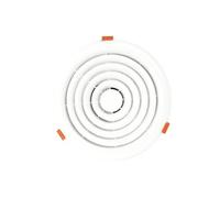 GBEVAUEIO Aspiratore Estrattore Ventilatore rotondo, leggero e sottile, da incasso, for cucina, bagno, aspiratore, ristorante, casa, aspiratore Silenzioso(25 * 25cm)