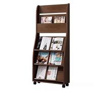 GBEVAUEIO Espositore Scaffale for riviste in legno informativo Espositore da pavimento Piano casa pubblicitario Scaffali for giornali verticali Libreria
