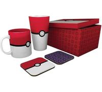 GB Eye - Set regalo Pokémon - Bicchiere XXL, Tazza e 2 Sottobicchieri Pokéball Multicolore