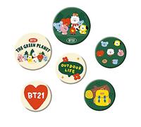 GBEye BT21 - Confezione di badge Green Planet, Lega di acciaio