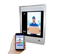 GBF SentryLink Smart Full IP Videocitofono/Smart Video Citofono Sistema per 8-1000 Unità Appartamento (Montaggio Superficie) - Telecamera HD 1080P, Controllo Due Serrature da remoto, Lettore di Schede