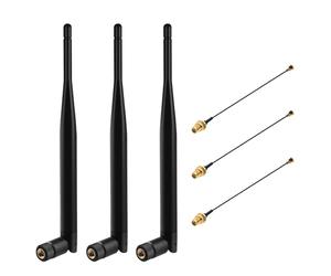 Gbformat 868 MHz Lora Antenna 5dBi SMA Maschio 195 mm + Cavo IPEX a SMA Femmina per Meshtastic Lora, ESP32, LoRa32V3, HTCC-AB02S, LoRa32u4 II, 50 Ω, VSWR <1,5 (3 pezzi)
