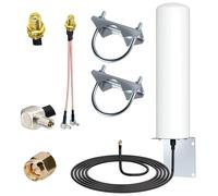 Gbformat High Gain 10-12dBi 4G LTE Antenna esterna lunga gamma con spina SMA / Dual TS9 adattatore compatibile con HuaweiZTE4G LTE Hotspot Router ModemNetgearNighthawkM1 MR1100