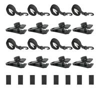 Gbformat Set di 8 Cinghie di Fissaggio e Clip per Sistema di Avvolgimento per Teli Solari | Dispositivo di Avvolgimento per Teli per Piscina e Coperture, Accessori per Avvolgitore di Copertura Solare