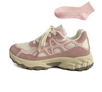 GBGRHM Scarpe da ginnastica con plateau per donne e ragazze, traspiranti e leggere, con supporto per arco plantare, per viaggi, regali, Rosa, 37.5 EU