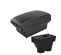 GBGWRMRYX Braccioli per Peugeot 208 2012-2015 2016 2017 2018 Box Bracciolo Auto Parti Adattamento Dettagli Box Portaoggetti Interno Accessori Supporto Poggiabraccio(A 1 Black Red No USB)