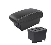 GBGWRMRYX Braccioli per Polo Mk5 6R per Venti 2002-2005 2006 2007 2008 2009 Bracciolo per Auto Scatola Portaoggetti Accessori Installazione Semplice Poggiabraccio(B3 Black White 3 USB)