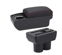 GBGWRMRYX Braccioli per Suzuki per Jimny JB23 JB43 1998-2017 2016 2015 Bracciolo per Auto Parti Adattamento Portabicchieri Scatola Portaoggetti Accessori Poggiabraccio(C Black Red No USB)