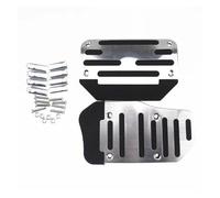 GBGWRMRYX Copripedali per Hyundai per Ix35 per IX45 per IX25 per I20 per I30 per Sonata per Verna Pedale Universale Auto Alluminio Antiscivolo Pedali Poggiapiedi(Silver AT)