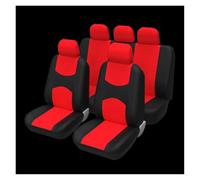GBGWRMRYX Coprisedili Coprisedili per Auto Universali per 5 Posti per Turisti Poggiatesta Staccabili Coprisedili per Auto in Poliestere Completo Coprisedili(Red Full Set)