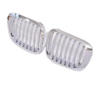 GBGWRMRYX Griglia Anteriore per Serie 3 per E46 per Coupé 1999-2003 per Cabrio 2000-2003 Cornice Cromata Griglia Anteriore con Rene Singolo Mascherina Griglia Paraurti(Single all Chrome)
