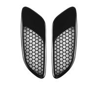 GBGWRMRYX Griglia Radiatore 2PCS per E90 E91 E92 E93 M3 Nero Lucido/Fibra Carbonio Look Cofano Motore Alette di Sfiato Air Scoop Cofano Vent Copertura Rete Griglia Anteriore(Glossy Black)