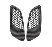 GBGWRMRYX Griglia Radiatore 2PCS per E90 E91 E92 E93 M3 Nero Lucido/Fibra Carbonio Look Cofano Motore Alette di Sfiato Air Scoop Cofano Vent Copertura Rete Griglia Anteriore(Carbon Fiber Look)