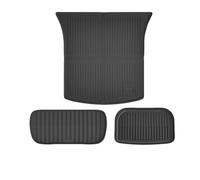 GBGWRMRYX Set Tappeti per Il Modello Y per Juniper 2025 Anteriore E Posteriore Cargo Liner Juni TPE Completamente Circondato Tappetini con Protezione Davanzale Porta(3PCS Trunk Mat)
