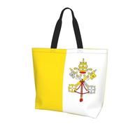gbhJGK Borsa a tracolla con stampa di strumenti musicali per chitarra, basso, borsa da donna, borsa per la spesa, leggera, da viaggio e per la vita quotidiana, Bandiera del Vaticano, Taglia unica