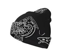 gbhJGK Dawn Ocean Waves - Berretto invernale con stampa a forma di teschio, morbido e caldo, accessorio alla moda unisex per il freddo, Costellazione della Pizza (1), Taglia unica