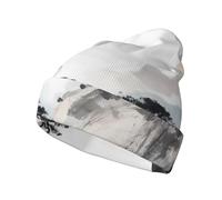 gbhJGK Dawn Ocean Waves - Berretto invernale con stampa a forma di teschio, morbido e caldo, accessorio alla moda unisex per il freddo, Pittura paesaggio cinese., Taglia unica