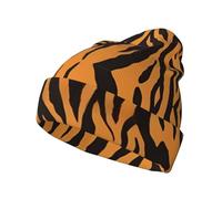 gbhJGK Dawn Ocean Waves - Berretto invernale con stampa a forma di teschio, morbido e caldo, accessorio alla moda unisex per il freddo, Leopardo Tigre Arancione (1), Taglia unica