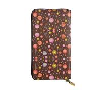 gbhJGK Dawn Ocean Waves - Portafoglio in pelle con stampa a onde - Pochette leggera bifold con porta carte, tasca portamonete - Design sottile alla moda, Modello Candy Lollipop (1), Taglia unica