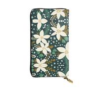 gbhJGK Portafoglio in pelle con stampa bandiera delle Mauritius - Pochette leggera bifold con porta carte, tasca portamonete - Design sottile alla moda, Motivo floreale., Taglia unica